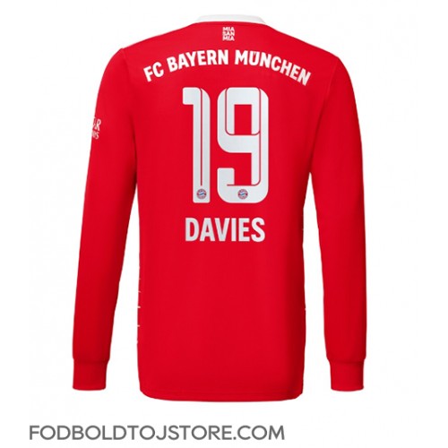 Bayern Munich Alphonso Davies #19 Hjemmebanetrøje 2022-23 Langærmet